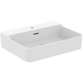 IS Waschtisch Conca 60x45x16,5cm, 1 HL, m Ü, gs, seidenw