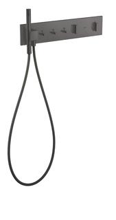 hansgrohe Fertigset ShowerComposition UP-THM, 3 Verbr., brushed black chrome