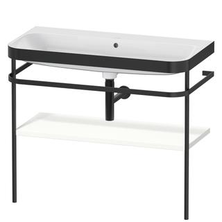Duravit MWT-Kombi Happy D.2 Plus 97,5x49cm, o. HL, we matt, m Konsole