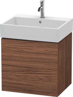 Duravit Waschtisch-Unterschrank L-Cube 58,4x 45,9cm, N dkl., 2 Schub., wandh