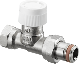 Oventrop Thermostatventil Baureihe AV 9 DN 15, DG, MS vernickelt, selbstdichtend