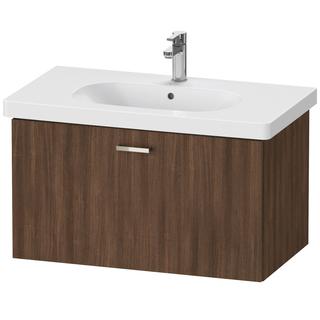 DU Waschtischunterbau wandhängend XBase 458x800x448mm Nussbaum Dunkel 1 Ausz.