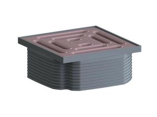 Dallmer Aufsatz DallDrain Pure hellrosa (RAL 3015), 100x100mm