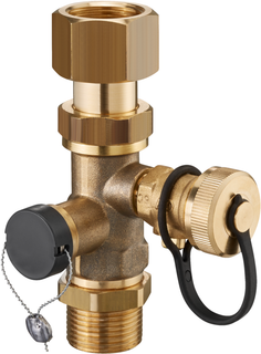 Oventrop Klappenventil Expa Con Solar DN 20, Rp 3/4xG 3/4 AG