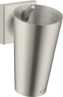 hansgrohe Zahnbecher Axor Starck Organic Metall, Wandmontage, Edelstahl-Optik