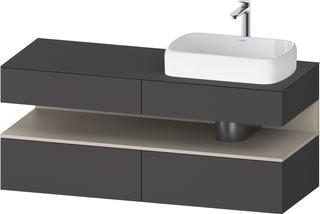 Duravit Waschtisch-Unterschrank Qatego 140x55x60cm, T m/Gr m, Pl, B r, Nischenb
