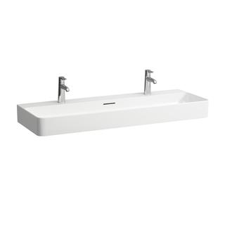 Laufen Waschtisch VAL 120x42cm, ubf., m ÜL, m 2 Hahnl., we.