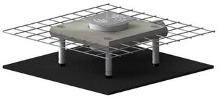 Dallmer Bodenablauf CeraDrain Plan VC 12, 120x120mm, DN 40/50, seit, Ss