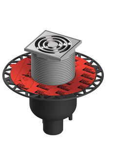 TECE Bodenablaufset TECEdrainpoint S 130 senkr. m Seal Syst. Univ.-Flansch, DN 50