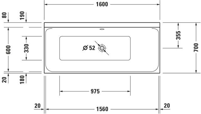 Artikelbild 5 des Artikels „Duravit Badewanne P3 Comforts 160x70x46cm, Einbauvers., 1 RS re, weiß 160 x 70 x 46 cm“
