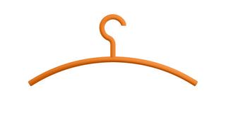 HEWI Kleiderbügel feststeh. Haken, matt, 5 Stück, orange