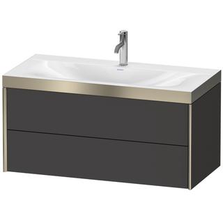 Duravit WT-Unterschrank c-bonded XViu 100x48cm, 2 La, 1 HL, C m, R P, gra matt