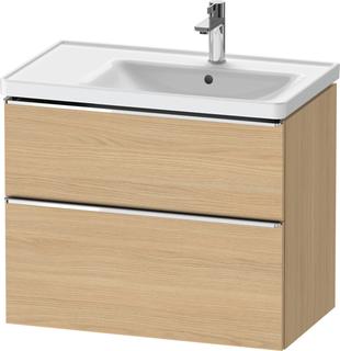 Duravit Waschtisch-Unterschrank D-Neo 78,4x45,2cm, 1 Kast, B re, chr/Eiche Nat