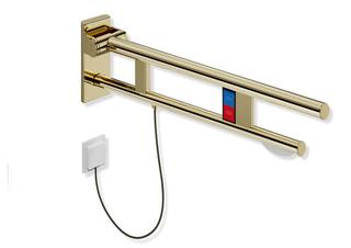 HEWI Stützklappgriff System 900 PVD Duo Halt. + E-Spül./Funktionst., L, 762mm, M
