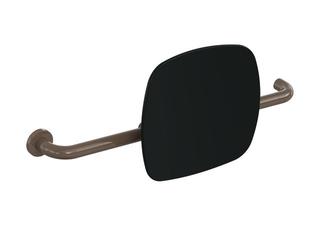 HEWI Rückenstütze 801 Wandabst. 150mm, Ausf li, Lehne sw, umb