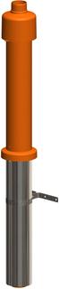 ATEC Dachhochführung PolyTwin DN 60/100, rot, 650mm, PP, ES blank