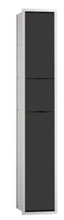 EMCO Unterputz-Gäste-WC-Modul Asis 150 964mm, Türan. li/re, aluminium/schwarz