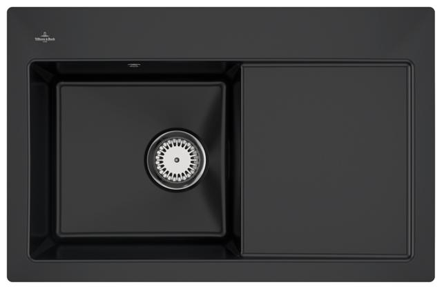 Artikelbild 1 des Artikels „V&B Flächenbündige Spüle Subway 45 Flat m Ablaufgarnitur, Handbetätigung, ebony mit Ablaufgarnitur, Handbetätigung | ebony“
