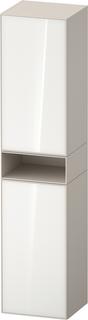 Duravit Hochschrank Zencha 40x36x176cm, 2 T, An li, Gl. w/taup matt