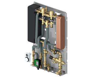 Flamco Wohnungsstation Logo Vital T. 4 24 l/min b 65 kW, m TW-Zirkulation
