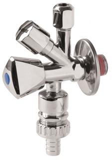 HS Kombi-Eckventil tecHSan+ HD 1/2"x10mm, RV + RB, m SDAG, pol. verchr.