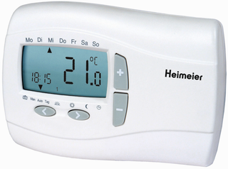 Heimeier Raumsender Radiocontrol F m digitaler Zeitschaltuhr, mit Batterien
