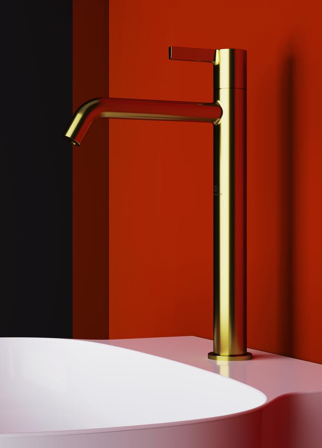 Artikelbild 6 des Artikels „IS Standventil Joy brush. gol, Ausl. 170mm, verläng. Sockel brushed gold“