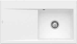 V&B Spüle Subway Style 50 Spülb. rechts, stone white CeramicPlus