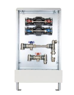 Strawa Wohnungsanschlussstation AS 16-W2-WMZ ST, 3/4", 385x710mm, UP-St