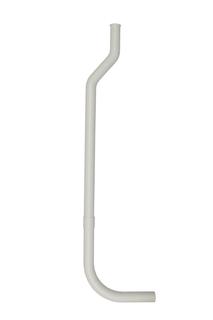 KÖRO Druckspülrohr 2tlg Spr. 40 m.Bördel L=750 mm, Kst. Weiss