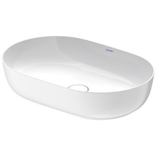 Duravit Aufsatz-Waschtisch Luv 60x40cm, gs, o. HL, ÜL, HLB, we/we WG