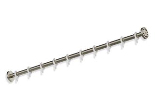 HEWI Vorhangstange System 900 162 PVD Nickel gebürstet, aus Edelstahl