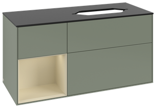 V&B Waschtisch-Unterschrank Finion 120x60 cm, Rg li si Gr m Lac, Oli. m Lac