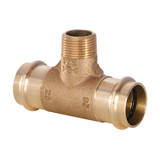 IBP T-Stück P4132G B Press 22mmxR 3/4x22mm, Rotguss