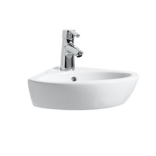Laufen Eck-Einzelwaschtisch PRO B 44x38cm, 1 Hahnloch, weiß LCC