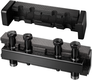 Oventrop Verteilerbalken DN 32, S, m WD u. Wandhalt., f 5 HK