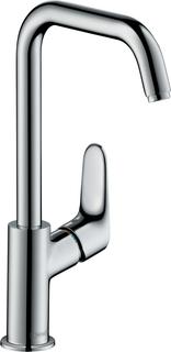 hansgrohe WT-Einhebelmischer 240 Focus m Zugst.Abl.Gar., m Schwenkausl., chrom