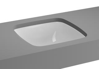 VitrA Bad Unterbau-Waschtisch Metropole 36,5 x 36,5/39,5 x 40 cm, ohne Hahnlochbank