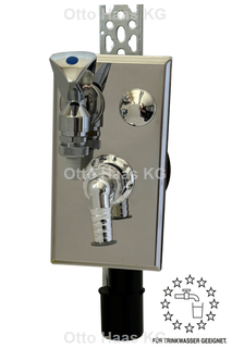 HAAS Unterputz-Geräte-Siphon OHA 4070 DN 40/50, schwarz, Montage senkrecht
