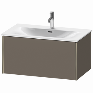 DU WTU m.Viu XViu,1 Ausz.,397x810x480mm champagner matt/flan.grey sem. ES Ahorn