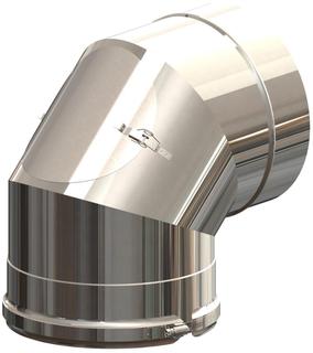 AT 87 Grad-Kontroll-Bogen DN160/230 Edelstahl V4A