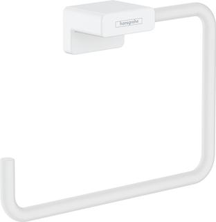 hansgrohe Handtuchring AddStoris schwenkb., Wandmontage, Metall, mattweiß