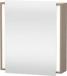 DU Spiegelschrank Ketho 180x650x750mm 1 Spiegeltür, TA links, Leinen, CH