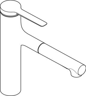 hansgrohe Spültisch-Einhebelmischer 160 Zesis M33 mit Ausziehbrause, 2jet, sBox lite
