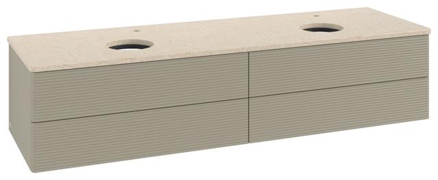Artikelbild 1 des Artikels „V&B WTU m F-Struktur -Beleuchtg. Antao 160x50cm, HL, WBP botti., st. Gr m Lac Waschbeckenplattenfarbe botticino | stone gray matt lacquer“