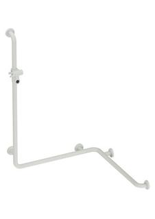 HEWI Duschhandlauf 801 762x1250mm, li-grau, m Brausest., matt