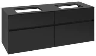 V&B Waschtischunterschrank Collaro 140 x 54,8 x 50 cm, für 2 Waschtische