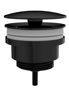 VitrA Schaftventil d= 62mm, rund, Metall, schwarz hochglanz