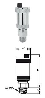 HG-TEC Schnellentlüfter Messing vern. 3/8" mit Absperrautomatik