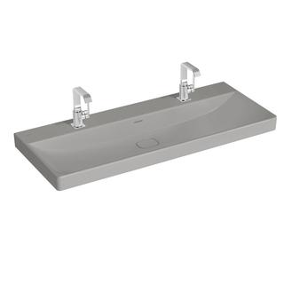VitrA Doppelwaschtisch New Metropole 120x47cm, 1 Beck., 2 HL, steingrau matt